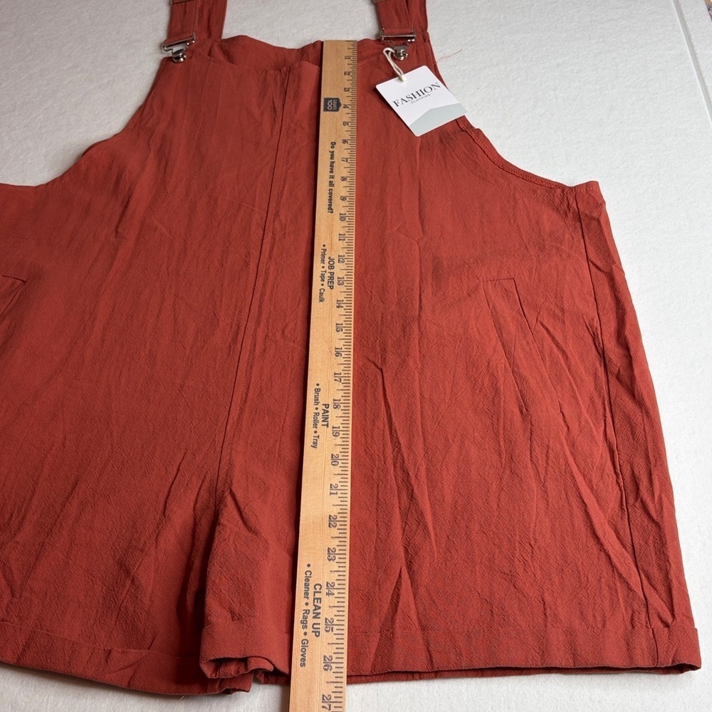 Burnt Orange Overalls Rompers XXL - Picture 3 of 9
